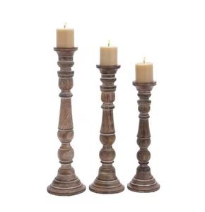 Customized Size Unique Design Natural Wooden <b>Candle</b> Stand Holder <b>Set</b> Round Votive <b>Candle</b> Holder Home Decoration Item - Product Image 1