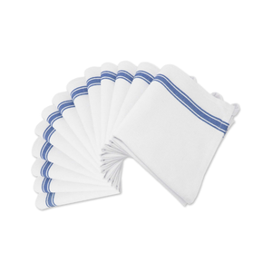 Serviettes de cuisine traditionnelles inspirées du golf certifiées GOTS 100% coton brodé léger 40x60cm Inde B2B quantité minimale de commande OEM ODM prêt - Product Image 2
