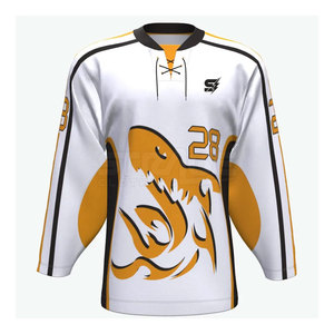 Jersey de Hockey sobre Hielo para Hombre, Precio al por Mayor, Alta Calidad, Secado Rápido, Ecológico, Transpirable, 100% Poliéster, Nueva Llegada - Product Image 1
