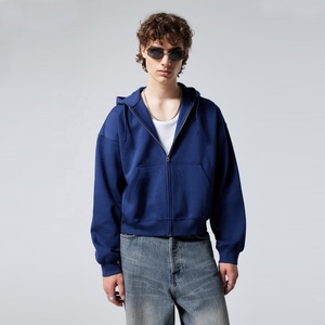 Sudadera con capucha para hombre con logotipo y diseño personalizado, cremallera, caja, manga larga, gráfico, sudadera atlética de invierno, ajuste holgado - Product Image 1