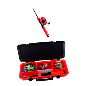 Caña de pescar giratoria/fundición de fibra de carbono personalizada 1,2 m 1,5 m telescópica para niños principiantes caña de pescar y carrete Combo conjunto completo - Product Image 5