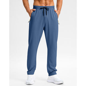 Vente en gros de pantalons 100% coton pour hommes avec logo personnalisé décontracté Streetwear tricoté uni sport respirant pantalons pour hommes d'été avec poches - Product Image 3
