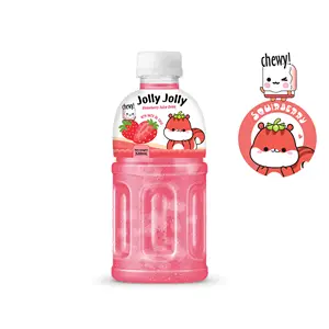 Wholesale Fruit juice with Nata De Coco 320ml bottle Coconut jelly best price