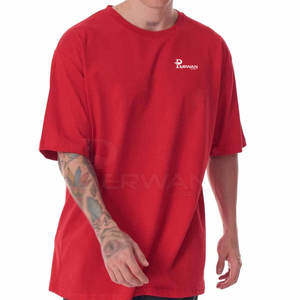 Camiseta de gran tamaño de color personalizada a la venta, Camiseta básica holgada de estilo único y cómoda para hombre - Product Image 2