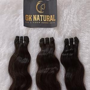 Cabello indio crudo directamente de la India Extensiones de cabello ondulado natural Cabello humano virgen Remy barato Paquetes sin procesar - Product Image 5