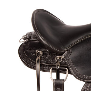 Sillín de caballo de último diseño para montar a caballo cómodo de la mejor calidad hecho en cuero de Pakistán mejor venta de Carreras de Caballos - Product Image 6