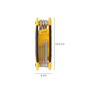Set di 8 Chiavi Torx Pieghevoli Antimanomissione - Product Image 2