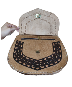 Sac à main antivol classique Vintage pour femmes motif géométrique broderie Style bohème sac à bandoulière à pompon unique - Product Image 4