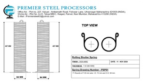 Tùy chỉnh cán nguội thép cán lò xo màn trập bề mặt hoàn thành cho cửa an ninh được sản xuất bởi thương hiệu hàng đầu - Product Image 2