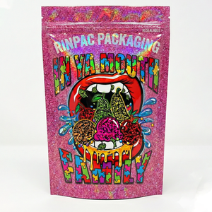 Bolsas de Embalaje para Cartuchos, Bolsas de Goma con Cierre Hermético a Prueba de Niños, Bolsas de Mylar para Dulces de Goma con Flores, Bolsa de Mylar Suave al Tacto - Product Image 6