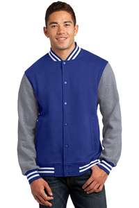 100% Cotton Fleece Varsity <b>Jackets</b> Warm for Winter with 100% Embroidery - Product Image 2