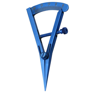 Calibrador Castroviejo profesional Instrumentos de medición rectos Calibrador de laboratorio de acero inoxidable recubierto de color azul - Product Image 3