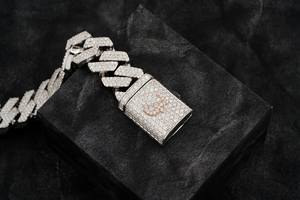 Pulsera de diamantes de eslabones cubanos de oro blanco de 14 quilates de primera calidad, joyería de Hip Hop de dos filas, regalo de lujo de moda de la India - Product Image 3