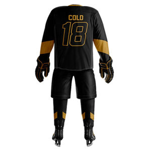 Offre Spéciale ensembles d'uniformes de hockey sur glace pour hommes et femmes maillots et shorts de nom d'équipe personnalisés de haute qualité 100% Polyester - Product Image 2