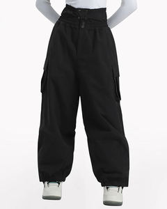 Pantalones holgados de esquí para nieve para hombre, Unisex, informales, holgados, impermeables, para invierno, elásticos, cálidos, para esquí, Snowboard, cintura elástica, a prueba de viento - Product Image 1