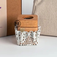 Brûleur d'encens arabe en bois parfum frais poli pour la maison et le bureau islamique Mubkhar adapté à la maison et au bureau par BE