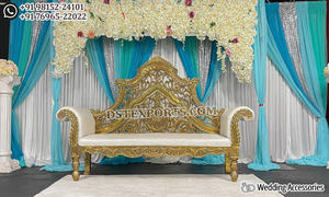 Sofá Maharaja de Moda para Parejas de Boda, Sofá de Dos Plazas Lujoso para Bodas Indias, Sofá Elegante para Parejas Nupciales para Bodas Asiáticas - Product Image 3