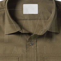 Kemeja Kargo Lengan Panjang Musim Panas Harga Terjangkau Wanita 100% Katun Polos Gaya Safari Ukuran & Logo Dapat Disesuaikan Kualitas Tinggi
