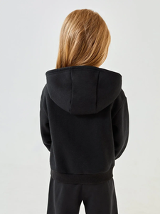 Ensemble deux pièces personnalisé pour adultes, sweat à capuche et pantalon zippés, en polaire doux, tenue décontractée unisexe - Product Image 6