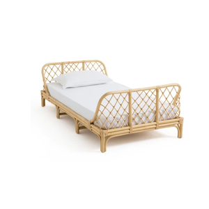 Vente en gros de petits meubles pour enfants, meilleure vente de lit une personne en rotin de qualité supérieure, lits pour enfants naturels fabriqués au Vietnam - Product Image 5