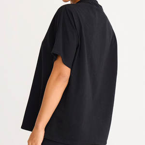 Nouveau T-shirt oversize pour femmes, été, 100% coton biologique, respirant, décontracté, épaules tombantes, personnalisable - Product Image 5