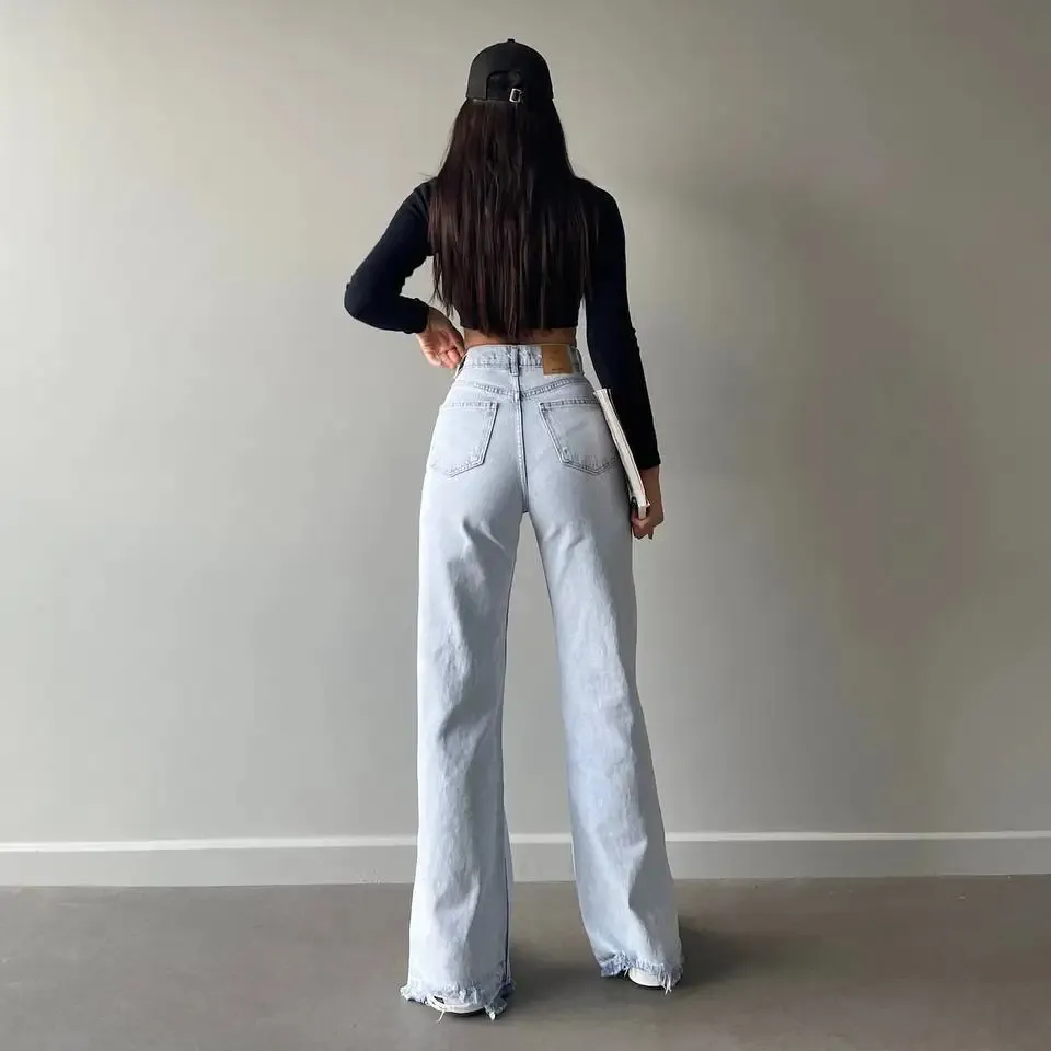 Briana women pants trousers wide leg