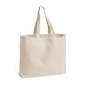 Gots certificado fábrica venta al por mayor promocional logotipo personalizado 100% puro algodón bolsas de lona de compras para las mujeres moda ecológica - Product Image 3