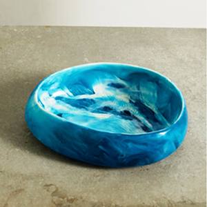 Bol en bois et résine de terre moyenne taille personnalisable fait à la main en Inde-Meilleur prix en ligne pour les fêtes - Product Image 2