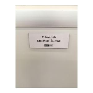 10 pz porta etichette magnetiche in PVC,