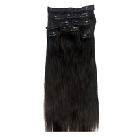 Extensions de cheveux naturels 100% vierges Remy, ondulés, doux, à clipser, double trame, perruque noire toutes couleurs, qualité malaisienne supérieure