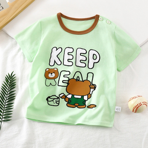 เสื้อยืดคอกลมผ้าฝ้าย2025สำหรับผู้ชายหน้าร้อนผ้าถักลายสีพื้นปรับแต่งได้ - Product Image 6