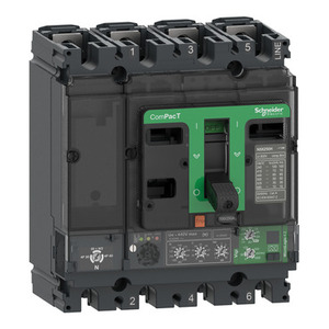 Interruttore Automatico Schneider Electric C10H44V100 70kA 415VAC ComPacT NSX100H con Unità di Disarmo MicroLogic 4.2 Vigi 100A 4-Poli 4D - Product Image 1