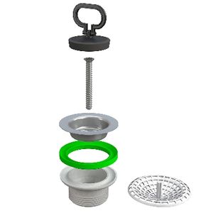 ท่อระบายน้ำต่ำแบบดั้งเดิมสำหรับอ่างล้างจานในครัวแบบง่ายมีประสิทธิภาพสูงทำความสะอาดท่อระบายน้ำสำหรับอ่างล้างจานในครัว - Product Image 2