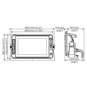 LOWRANCE FS9 Pantalla táctil portátil Buscador de peces <span class=keywords><strong>Sonar</strong></span> dinámico en tiempo real Plotter de barrido completo Imagen multidimensional - Product Image 6