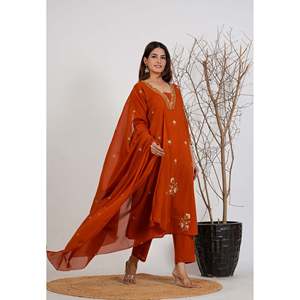 Casual Cotton Embroidered Kurta Set - Product Image 3