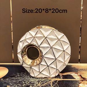 Middle Eastern Home Decor Large Interior Hollow <b>Ceramic</b> Flower <b>Vase</b> For Luxury Hotel Porch Decoration - Product Image 3