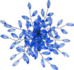 Papier Polyéthylène Serviette Rond Feuille Bleu Unique Vintage En Forme De Mariage Table Décor Exclusif Serviette Rond Indien De Noël - Product Image 2