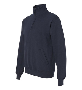 Pull à capuche de golf à col montant en polaire 100% coton uni pour hommes, teint en plaine pour l'hiver - Product Image 5