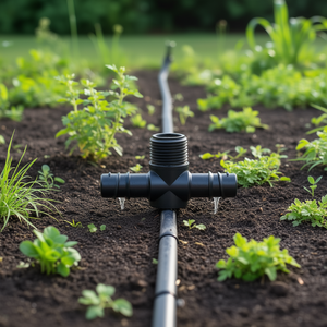 Conector de derivación roscado de 3 vías de 2 piezas para tubería colectora RAINJET 91072 de 1/2 pulgada, suministros y accesorios para sistemas de riego por goteo - Product Image 3