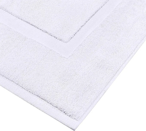 Alfombra de baño de lujo diseñada con tela de felpa, gran absorción, secado rápido y base resistente para baños modernos. - Product Image 4