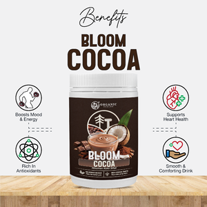 Organic Fields Bloom Proteína de Cacao y Soya 200g Baja en Azúcar Sin Azúcar Añadido Fórmula Limpia Certificación MeSTI Bebida a Base de Plantas - Product Image 6