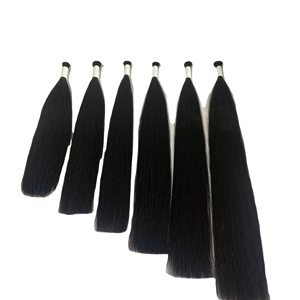 Extensión a granel de cabello humano Remy, calidad superior, calidad superior, cabello Alineación de cutícula sin procesar, grado 12A, extensiones de cabello humano virgen a granel - Product Image 1