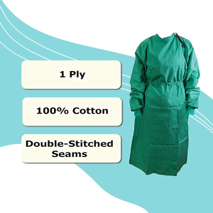 Fabricant de blouse de patient Robe d'hôpital à épaules ouvertes Robe de patient à manches courtes - Product Image 3