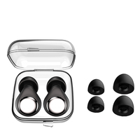 Bouchons d'oreilles réutilisables en silicone EP099, réduction du bruit 30 dB, protection auditive pour le sommeil, le travail et les études