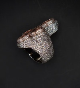 Moissanite แหวนแชมป์เพชร Iced Out Moissanite แหวนเครื่องประดับฮิปฮอปตัดที่ยอดเยี่ยมเพชรที่กําหนดเองของขวัญสําหรับเธอ - Product Image 2