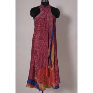 Women's Vintage Printed Boho Skirt Long Art Silk <b>Wrap</b> with Natural Waistline for Summer Party or <b>Beach</b> Wear - Product Image 4