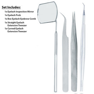 Miroir mural anti-buée plaqué or en acier inoxydable pour technicien professionnel des cils, personnalisé, simple face, pour extensions de cils - Product Image 6