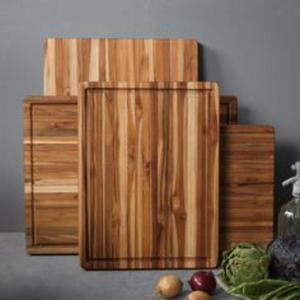 Tabla de cortar de madera que funciona como salvamanteles para sartenes calientes, ollas o platos recién horneados. - Product Image 2