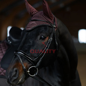 Pakistan fait cheval oreille bonnet léger respirant lavable crochet mouche voile confortable et élégant protection équestre - Product Image 2