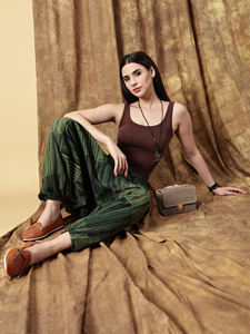 Pantalones Harem de cintura alta de algodón 100% para mujer, pantalones holgados de lona suaves y transpirables, cómodos, ecológicos, nepalíes para invierno - Product Image 3